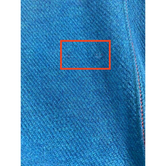 Tommy Bahama Mens 1/4 Zip Pullover Sweater Sz Large Reversible Teal Blue Purple - Picture 10 of 10